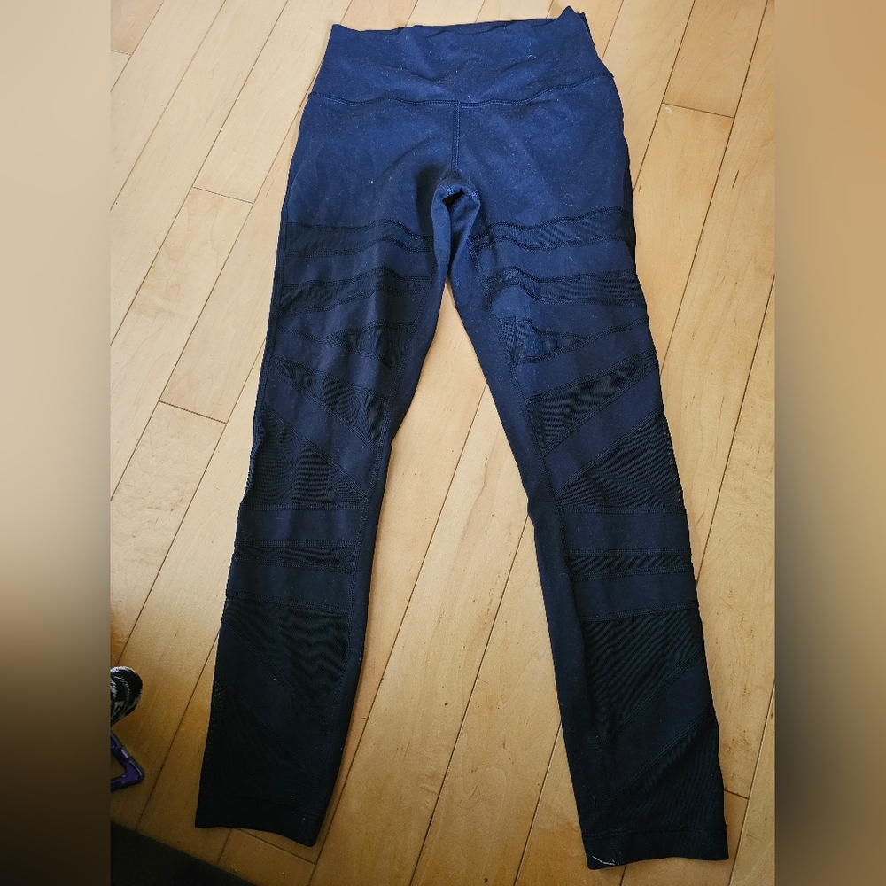 Lululemon black tech mesh pants